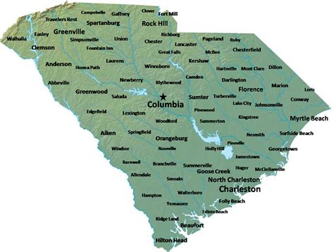 cities in south carolina|Iba pa.